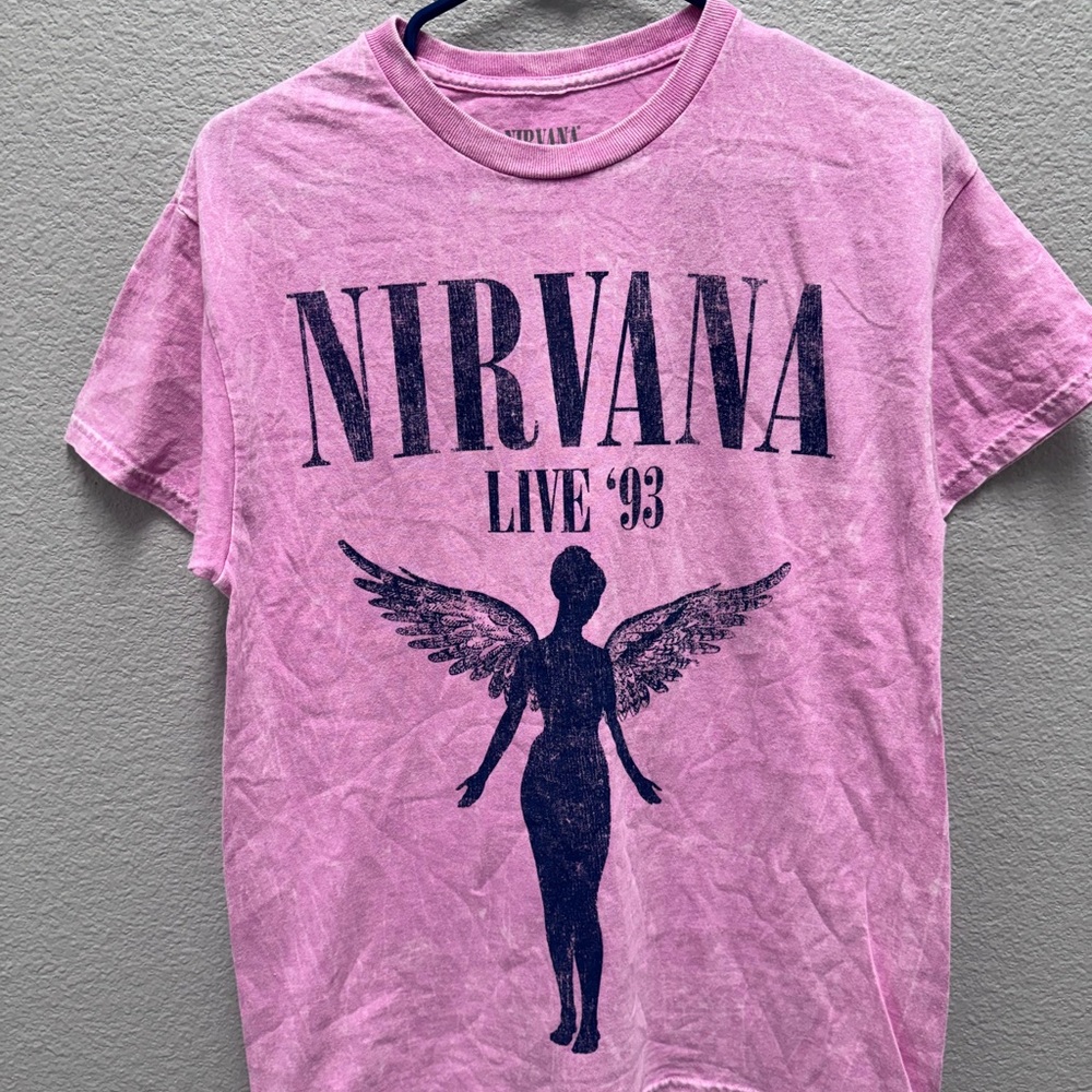 NIRVANA Pink Graphic Tee